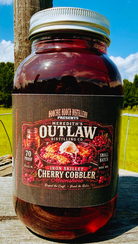 Iron Skillet Cherry Cobbler Moonshine