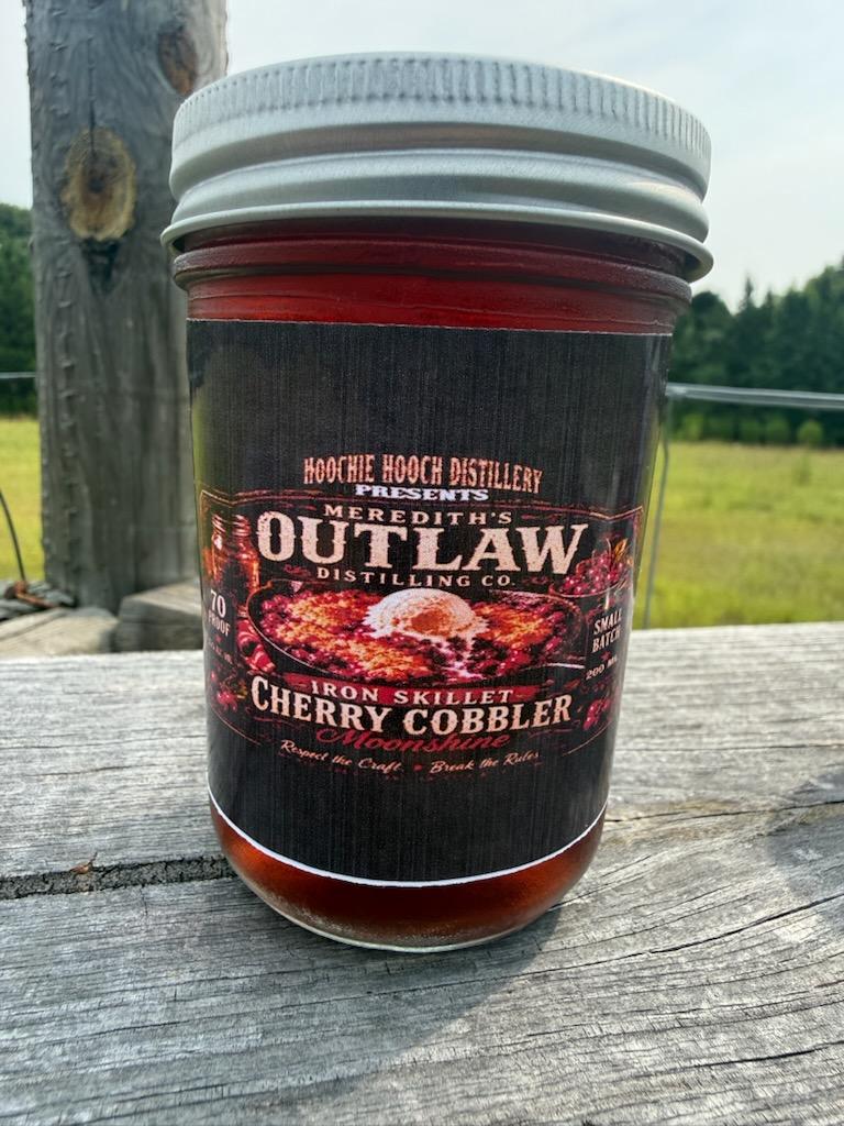 Iron Skillet Cherry Cobbler Moonshine