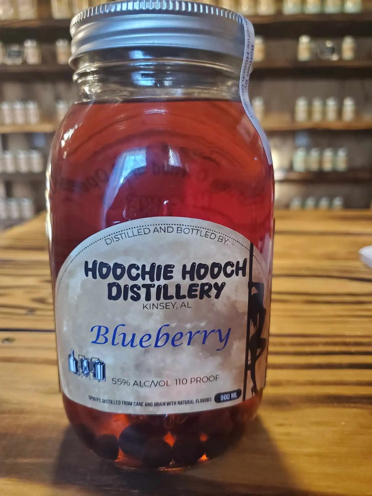 Blueberry Moonshine Hoochie Hooch Distillery