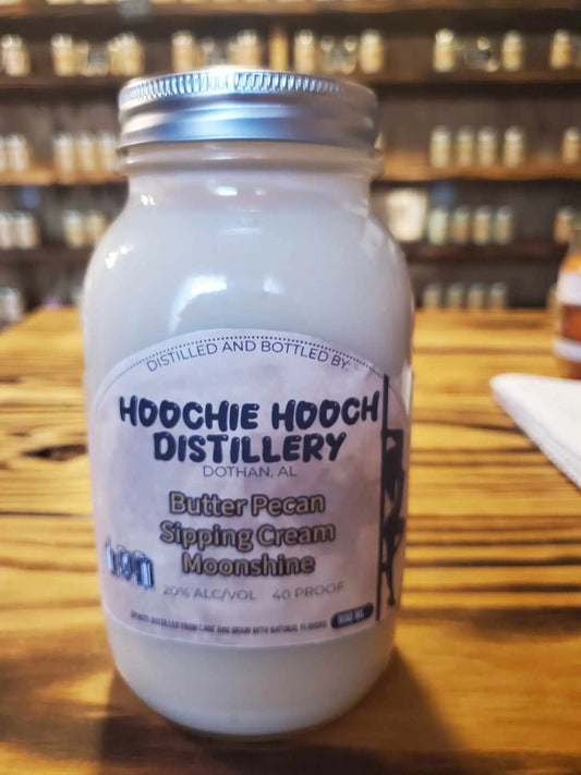 Butter Pecan Sipping Cream Moonshine | Hoochie Hooch Distillery Hoochie Hooch Distillery