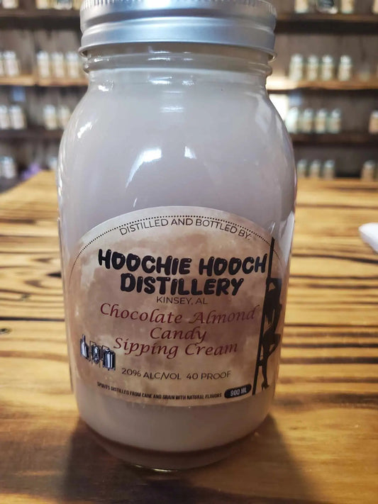 Chocolate Almond Candy Sipping Cream Moonshine | Hoochie Hooch Distillery Hoochie Hooch Distillery