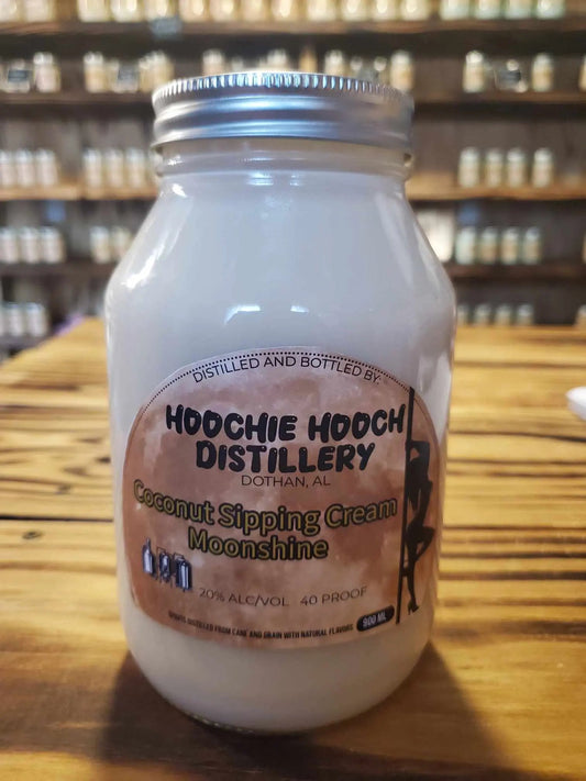 Coconut Sipping Cream Moonshine | Hoochie Hooch Distillery Hoochie Hooch Distillery