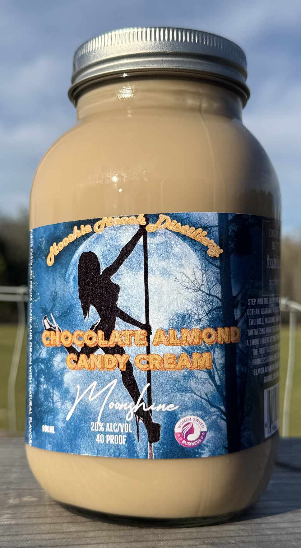 Chocolate Almond Candy Sipping Cream Moonshine | Hoochie Hooch Distillery